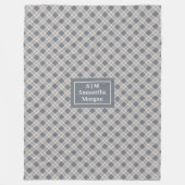 Personalized Pastel Throw Modern Cozy Accent Fleecedecke (Vorderseite)