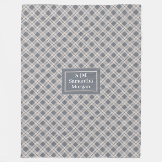 Personalized Pastel Throw Modern Cozy Accent Fleecedecke (Vorderseite)