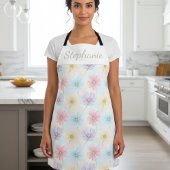 Personalized Pastel Watercolor Bloom  Schürze
