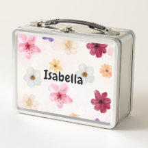 Personalized Pastel Watercolor Floral 