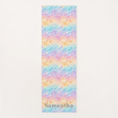 Personalized Pastel Watercolor Waves Yogamatte (Vorderseite)