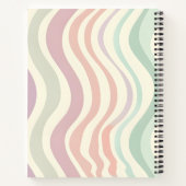 Personalized Pastel Wavy Stripe Style Notizblock (Rückseite)