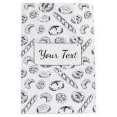 Personalized Pastry Illustration Packaging Mittlere Geschenktüte (Vorderseite)