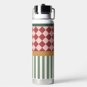 Personalized Pattern Water Bottle with Name Trinkflasche (Hinten)