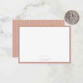 Personalized Patterned Note Card Set | Custom Name Mitteilungskarte (Vorderseite/Rückseite Beispiel)