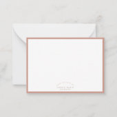 Personalized Patterned Note Card Set | Custom Name Mitteilungskarte (Vorderseite)