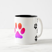 personalized paw mug zweifarbige tasse (VorderseiteRechts)