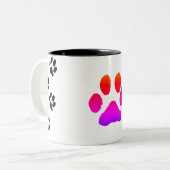 personalized paw mug zweifarbige tasse (Vorderseite Links)