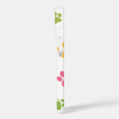 Personalized Paw Print iPhone Case – Custom Name (Rückseite / Links)