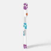 Personalized Paw Print iPhone Case – Custom Name  (Rückseite / Rechts)