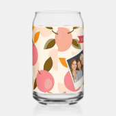 Personalized Peach Pattern Cute Retro Summer Dosenglas (Rechts)