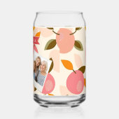 Personalized Peach Pattern Cute Retro Summer Dosenglas (Links)