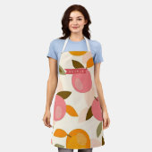 Personalized Peach Pattern Cute Retro Summer Schürze (Getragen)