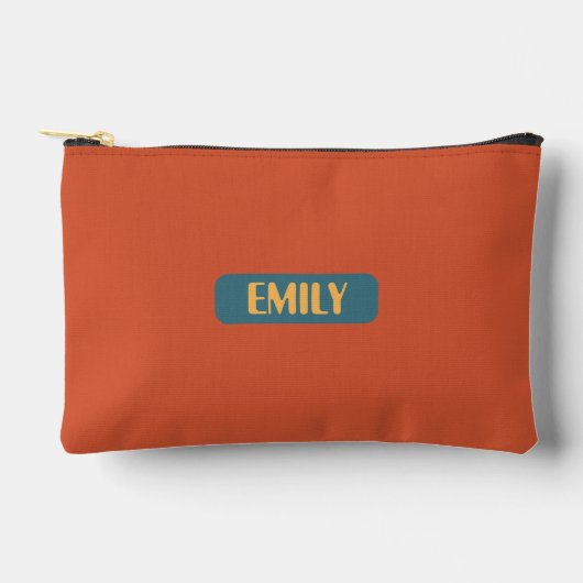 Personalized Pencil Pouch – Custom Name Pencil Cas Zubehörtasche (Vorderseite)