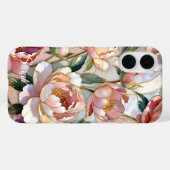 Personalized Peony Floral Phone Case Pink (Rückseite (Horizontal))
