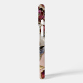 Personalized Peony Phone Case Blush Gold Floral (Rückseite / Links)