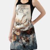 Personalized Peony Watercolor Bloom Schürze