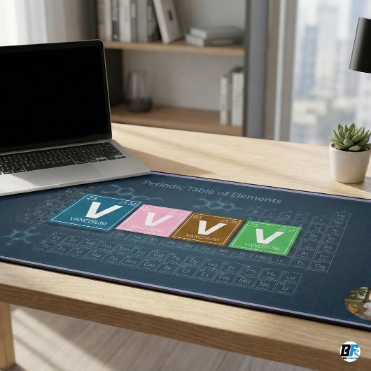 Personalized Periodic Table of Elements Custom P Schreibtischunterlage