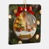 Personalized Pet Christmas Ornament – Custom Name (Rechts)