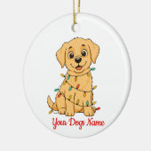 Personalized Pet Christmas Ornament Front & Back (Links)