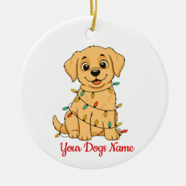 Personalized Pet Christmas Ornament Front & Back
