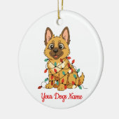 Personalized Pet Christmas Ornament German Shepard (Links)