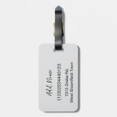 Personalized Pet Custom Photo And Text Gepäckanhänger (Rückseite vertikal)