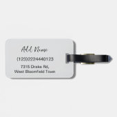 Personalized Pet Custom Photo And Text Gepäckanhänger (Rückseite horizontal)