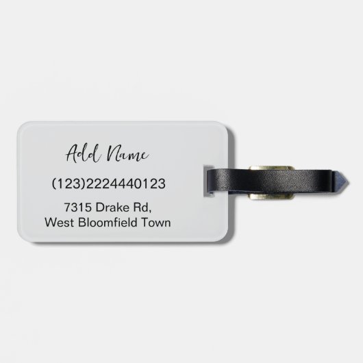 Personalized Pet Custom Photo And Text Gepäckanhänger (Rückseite horizontal)