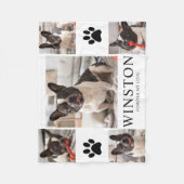 Personalized Pet Dog Memorial Keepsake Photo Fleecedecke (Vorderseite)