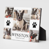 Personalized Pet Dog Memorial Keepsake Photo Fotoplatte (Seite)
