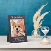 Personalized Pet Dog Photo Veterinarian Thank You Fotoplatte (Seite)