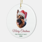 Personalized Pet German Shepherd Christmas Keramik Ornament (Links)