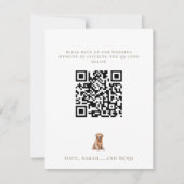 Personalized Pet Image Wedding RSVP Karte (Vorderseite)