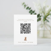 Personalized Pet Image Wedding RSVP Karte (Stehend Vorderseite)