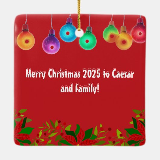 Personalized Pet Keramikornament (Rückseite)