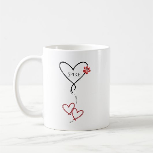 Personalized Pet Love Mug Kaffeetasse (Links)