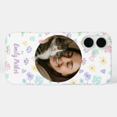 Personalized Pet Love & Pastel Whimsy  Case-Mate iPhone Hülle (Rückseite (Horizontal))