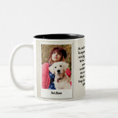 Personalized Pet Love Story Mug - Custom Zweifarbige Tasse (Links)