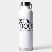 Personalized Pet Lover Cat Mom Mother's Day Cute Trinkflasche (Vorderseite)