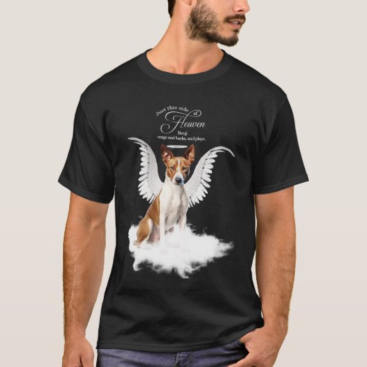 Personalized Pet Memorial Basenji Dog T-Shirt (Vorderseite)