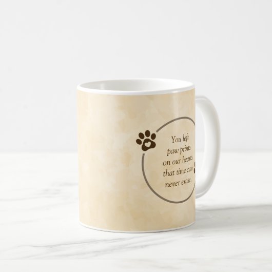 Personalized Pet Memorial Mug Kaffeetasse (VorderseiteRechts)