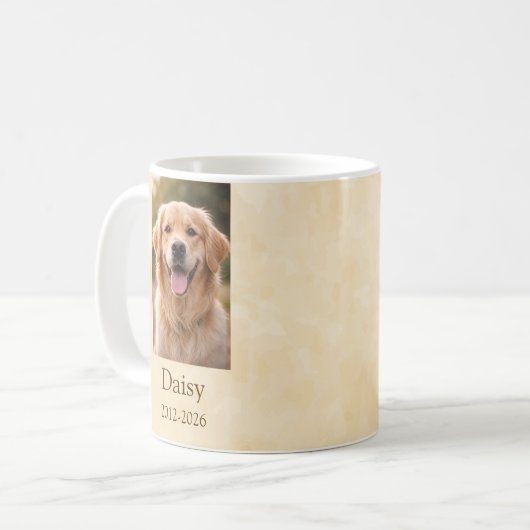 Personalized Pet Memorial Mug Kaffeetasse (Vorderseite Links)