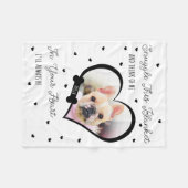 Personalized Pet Memorial Pet Loss | Photo Gift Fleecedecke (Vorderseite (Horizontal))