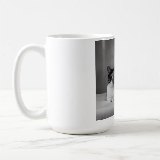 Personalized Pet Mug – High-Resolution Cat Photo Kaffeetasse (Links)