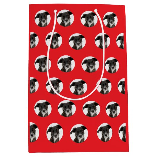 Personalized Pet Pattern Mittlere Geschenktüte (Vorderseite)