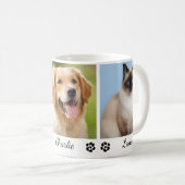 Personalized Pet Photo Collage For Pet Lovers Kaffeetasse (VorderseiteRechts)