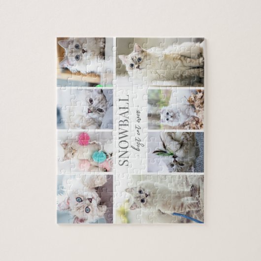 Personalized Pet Photo Collage Puzzle (Vertikal)