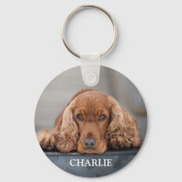 Personalized Pet Photo Dog Keepsake Schlüsselanhänger