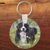 Personalized Pet Photo Dog Lover Keepsake Memorial Schlüsselanhänger (Vorderseite)